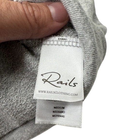 Rails Marilyn Heather Grey Pullover Sweatshirt - Picture 6 of 13